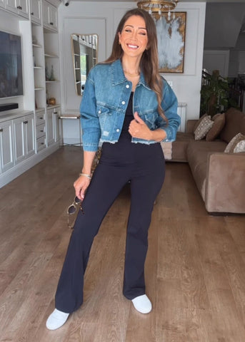 Veste courte en jean