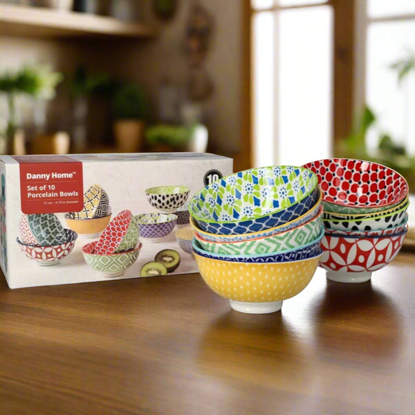 Bohemian Design Dessert Bowls 10pcs