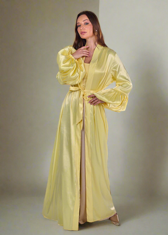 The Satin Puffy Abaya