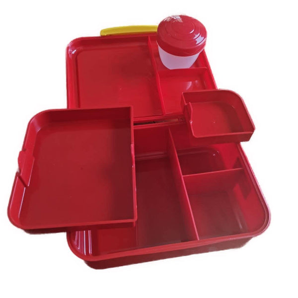 Lunch Box 5 Sections with Baby Yogurt  Pot BPA Free - SafeP
