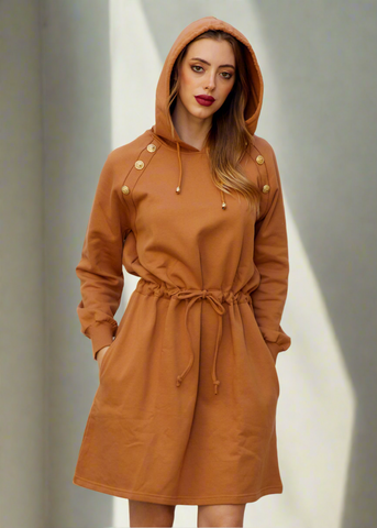 Comfort Chic Hooded Dress