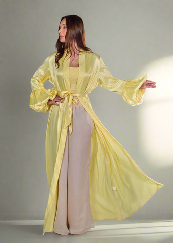 The Satin Puffy Abaya