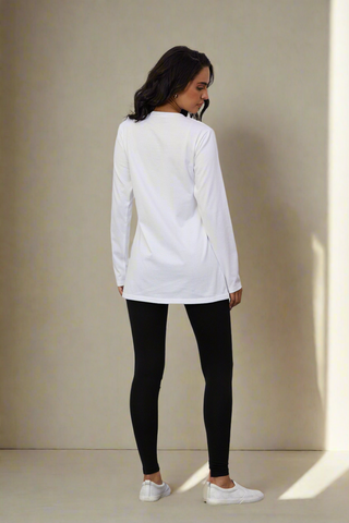 Fit & Flare Long Sleeved T- Shirt