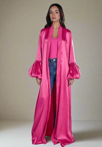 The Satin Puffy Abaya