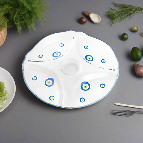 Mindada Evil Eye Basic Divided Serving Platter - 30.2cm