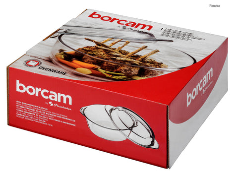 Borcam Round Casserole with Cover - 25.1x22cm