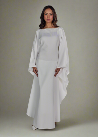 THE WAVES & PEARLS ABAYA DRESS