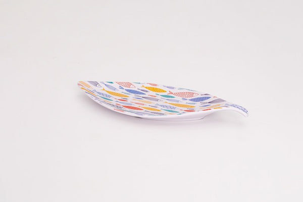 Melamine Matt Leaf Serving Plate