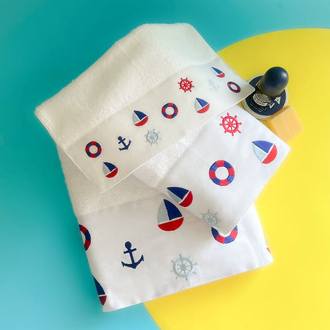 Serviette de douche SEALY Bateaux 