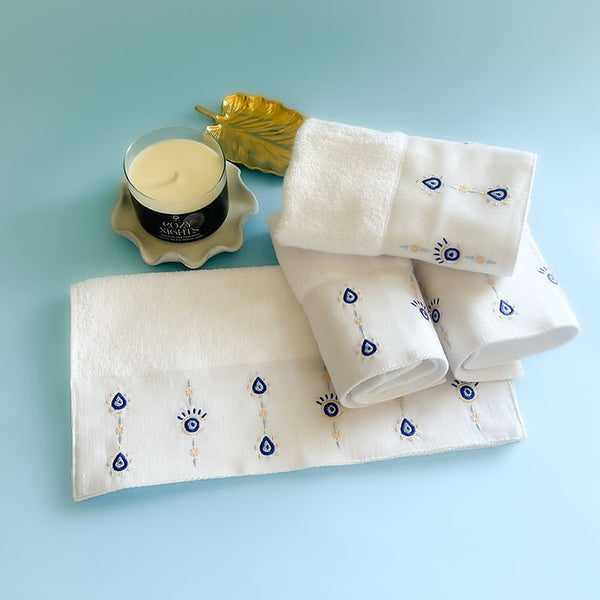 ERVY Eyes Bathroom Guest Towel