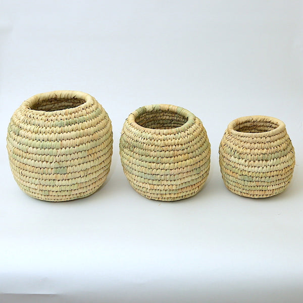 3 Vases en osier