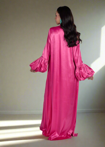 The Satin Puffy Abaya