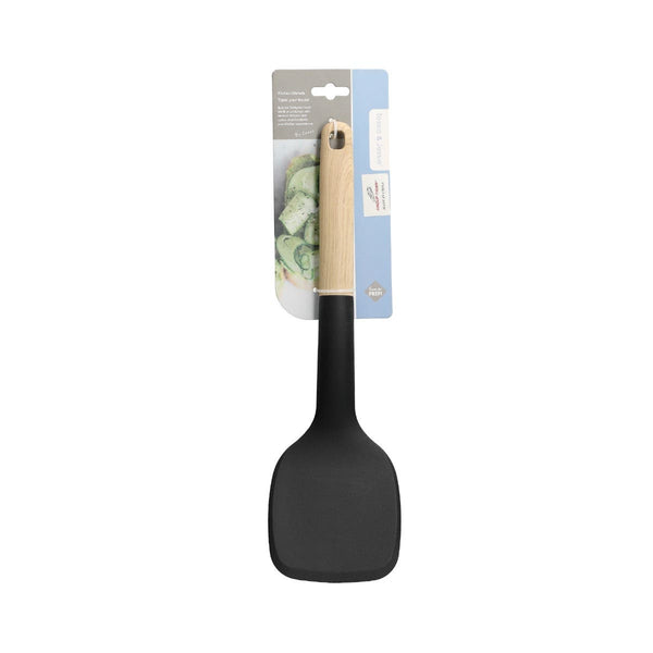 Spatule de cuisine en nylon avec manche en bois