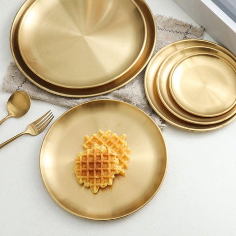 3 Piece Dinner Set - Gold