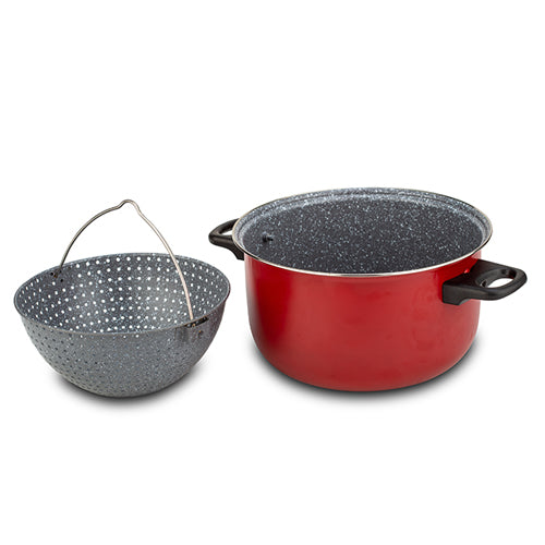 Casserole With Steamer Insert "Taurus" With Nonstick Stone Coating 22cm