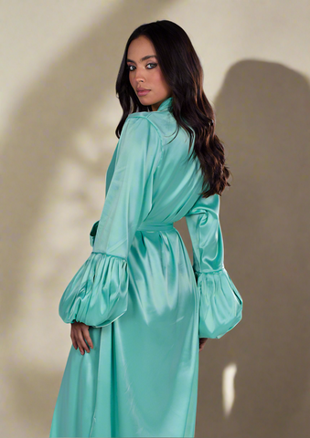 The Satin Puffy Abaya