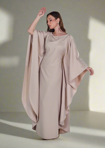 THE WAVES & PEARLS ABAYA DRESS