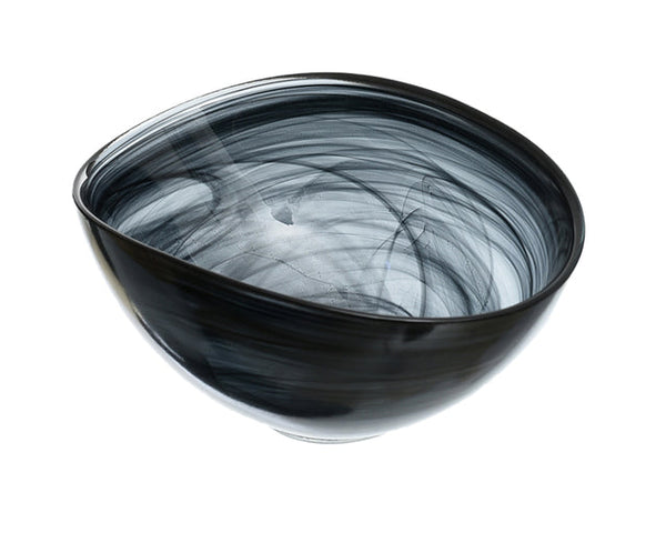 ArdaCam In Style Oval Serving Bowl - Black Alabaster