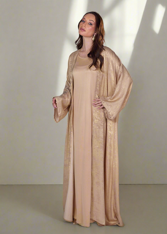 Minimal Metallic Abaya