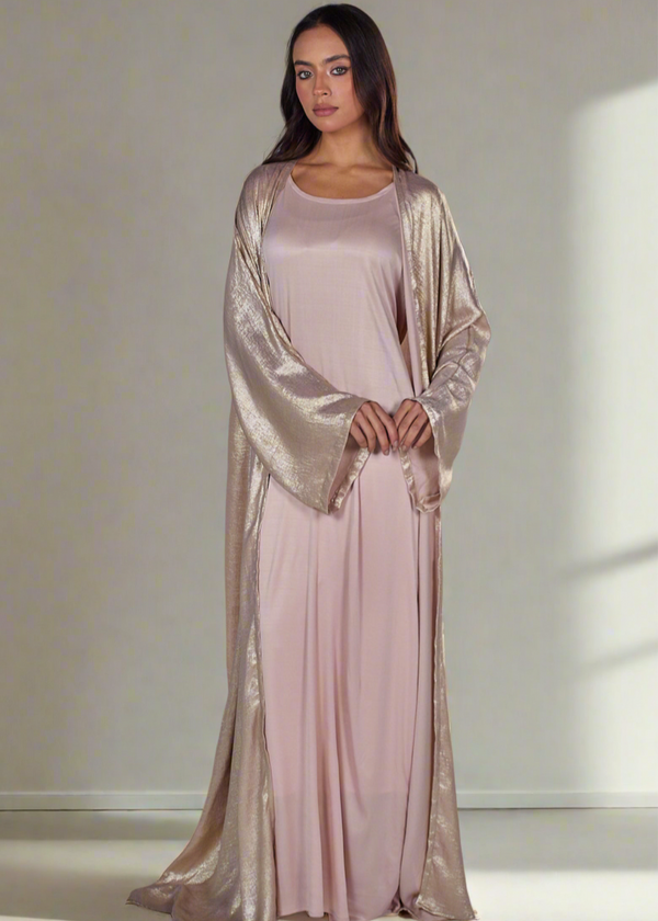 Minimal Metallic Abaya