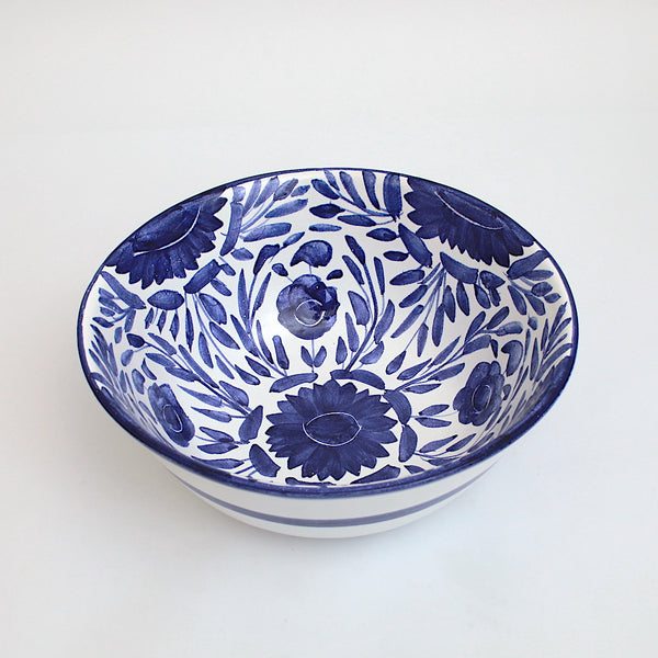 Blue flower Salad Bowl