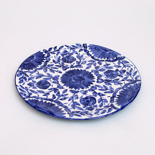 Blue Flower Serving Plate