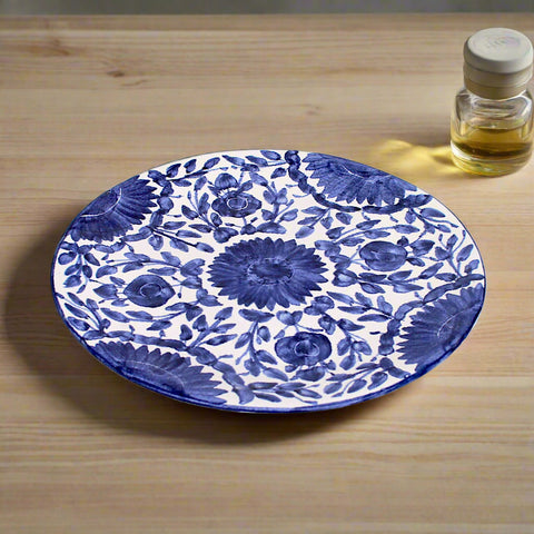 Blue Flower Dinner Plate