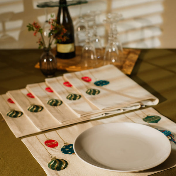 Christmas Lights Placemats Set Of 6