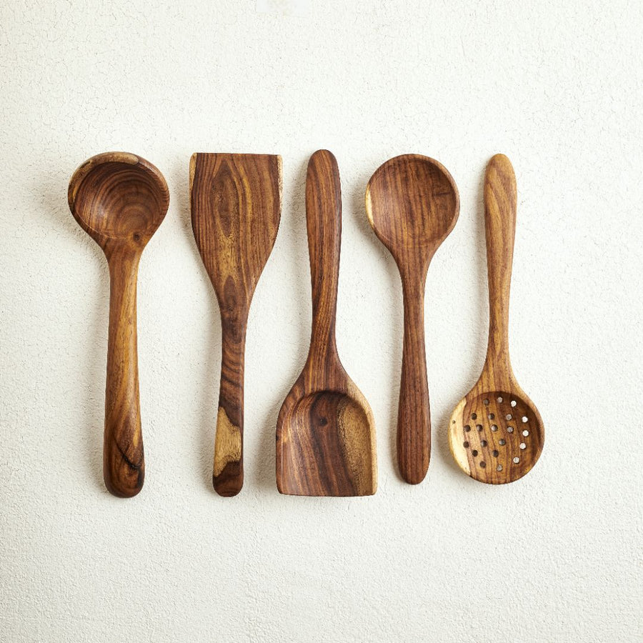 Wooden Utensils Set 5 pcs