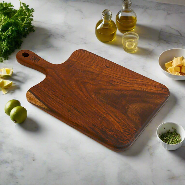 Rectangular Serving Board with Grip Handle