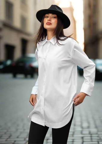 Oversized Basic white Shirt