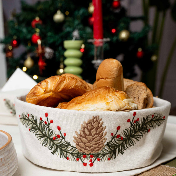 Pine Cone Blossom Breadbasket