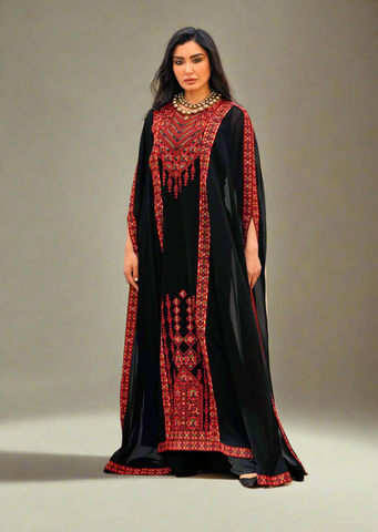 PALESTINIAN CAPE DRESS (Free Size)