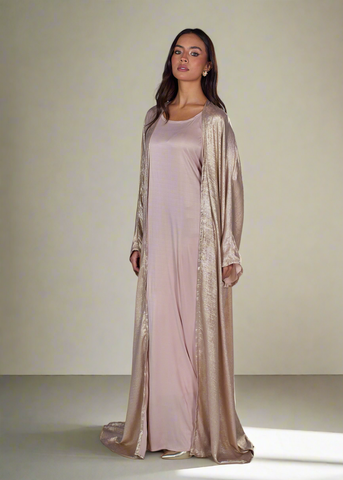 Minimal Metallic Abaya