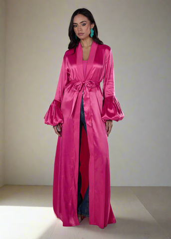 The Satin Puffy Abaya