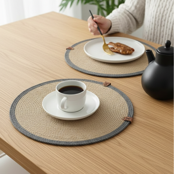 مفارش طعام من الجوت المنسوج