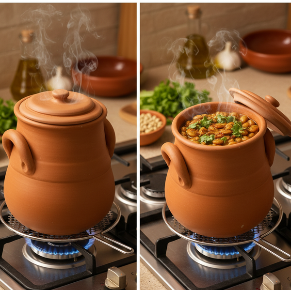 Natural Clay Long Pot