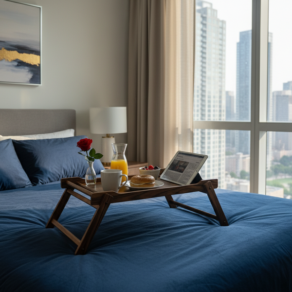 Wooden Foldable Breakfast Tray