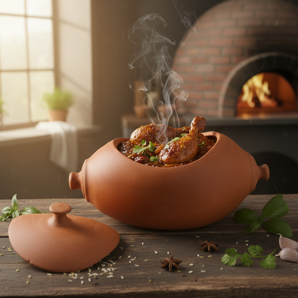 Natural Clay Chicken Grill
