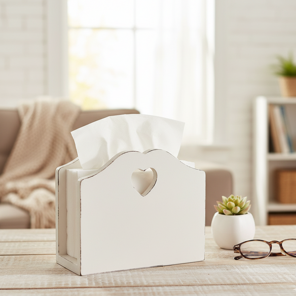 Country Heart Cut-out Tissue Holder