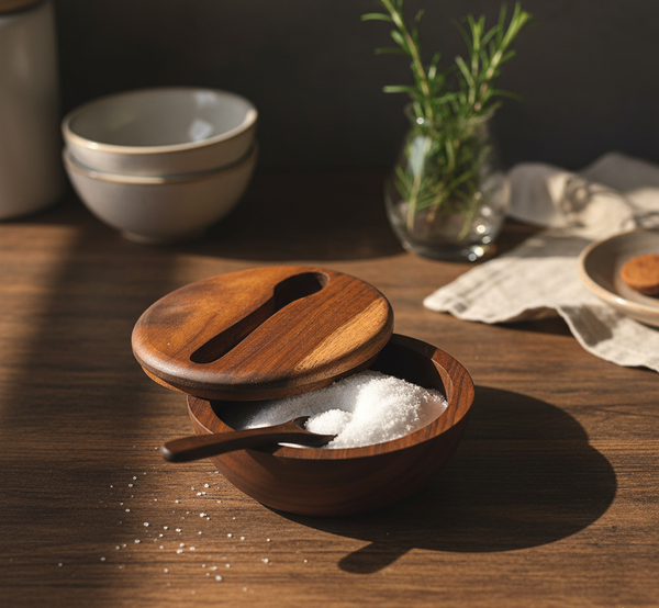 Wooden Sugar or Salt Box ( Single )