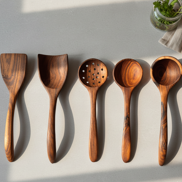 Wooden Utensils Set 5 pcs