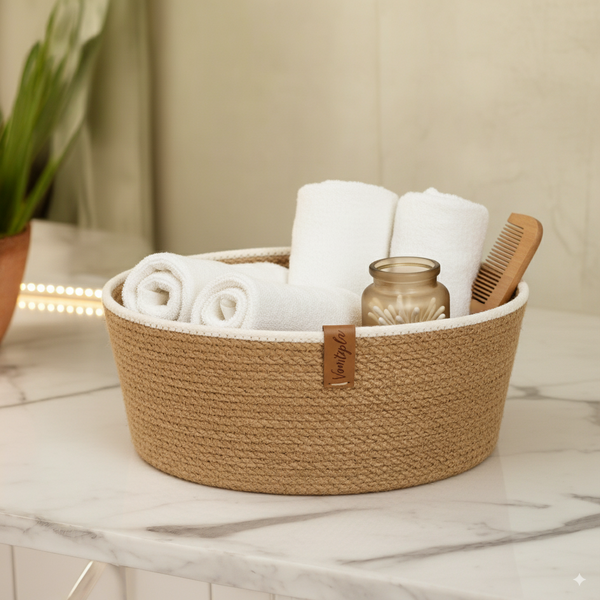 Handmade Woven Jute organizer & Storage 1 piece