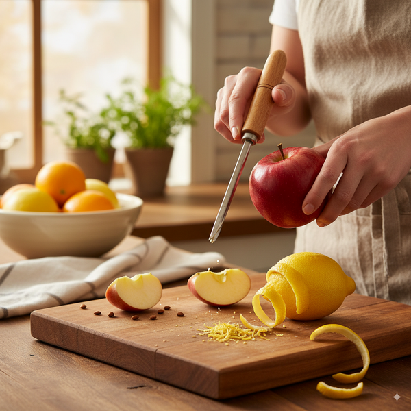 Stainless Steel Vegetable Corer with Wooden Handle