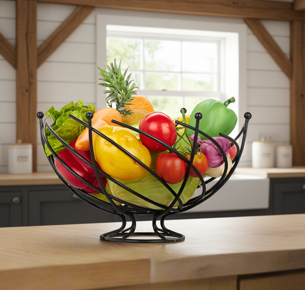 وعاء فاكهة حديث باللون الأسود