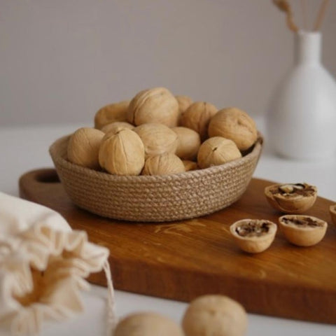 Handmade Jute organizer & décor oval plate