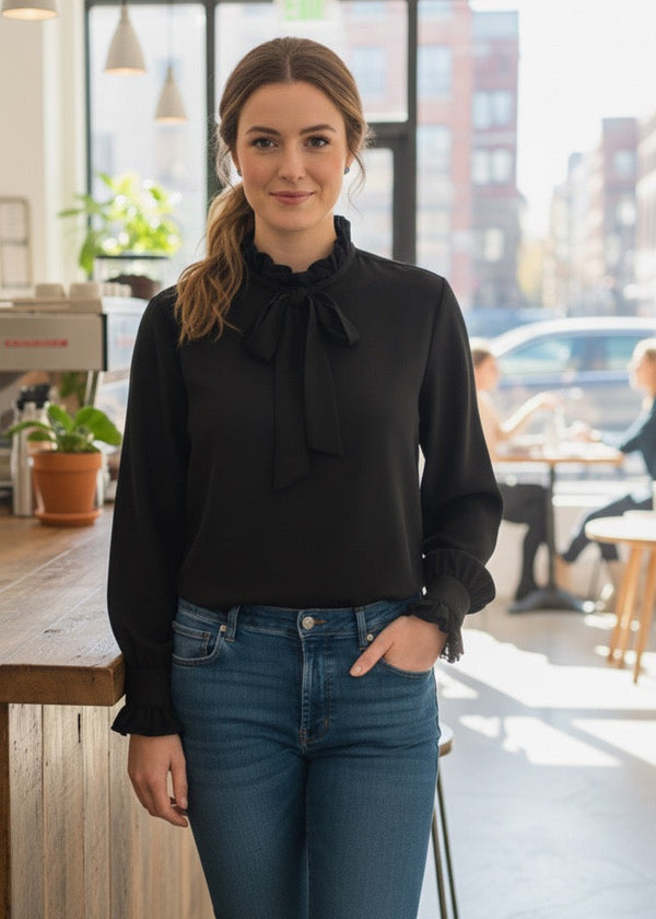 Elegant Ruffle Shirt
