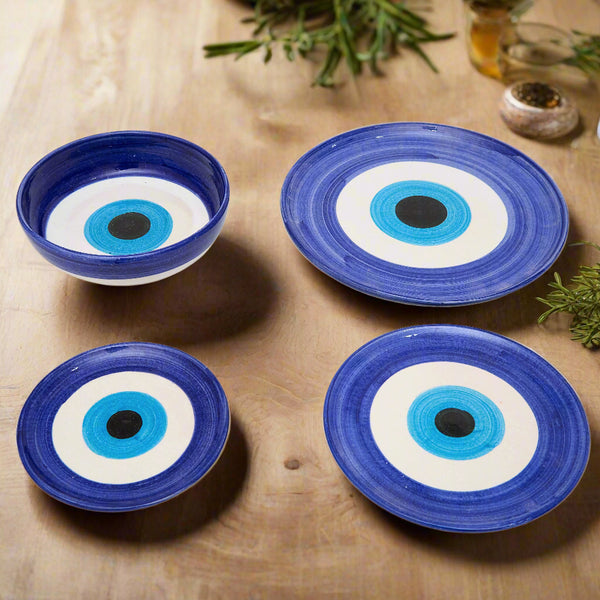 Evil Eye Pottery: Set of 4