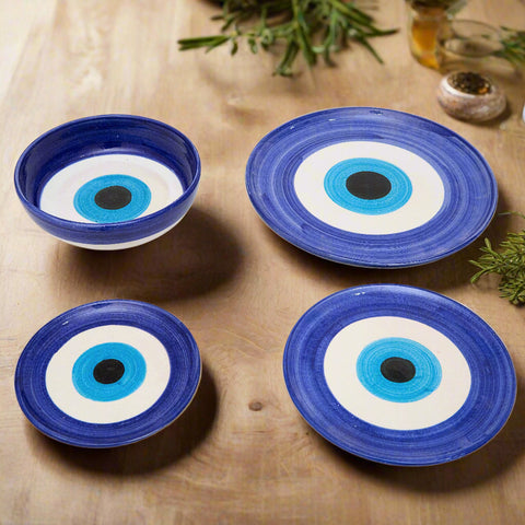 Evil Eye Pottery: Set of 4