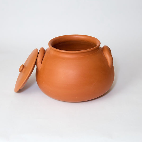 Natural Clay Cooking Handi with Lid – 4 kg